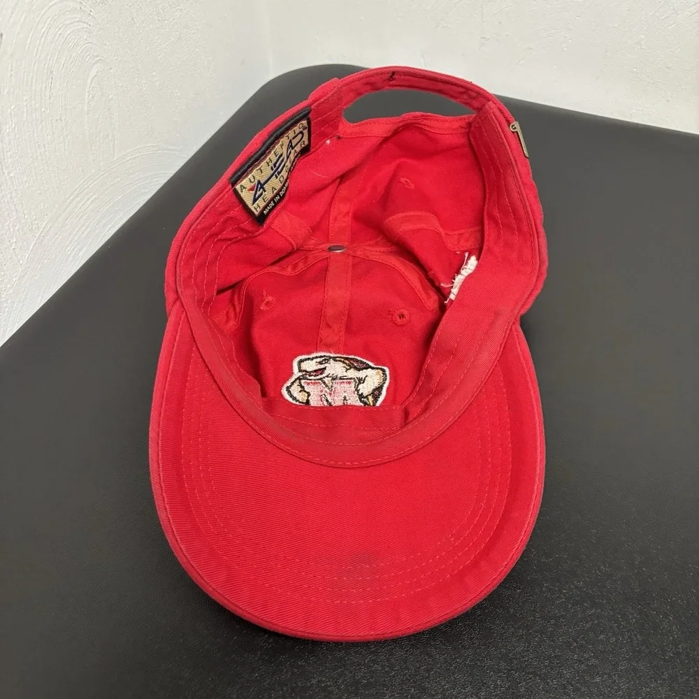 University of Maryland Terrapins Baseball Cap Red Hat Adult OSFM Basketball Hoop